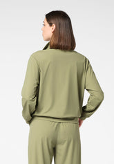 Giacca Manica Lunga in Tessuto Tecnico Leggero ed Elasticizzato New Travel - Militare - Military | Oroblù