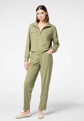 Pantalone in Tessuto Tecnico Leggero ed Elasticizzato New Travel - Militare - Military | Oroblù