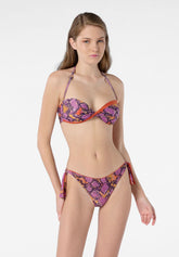 Slip con Fiocchi Costume Lurex Python - Purple - Purple | Oroblù