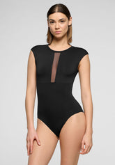 Body Smanicato in Microfibra Elasticizzata Skinwear - Nero - Black | Oroblù