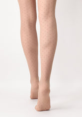Collant Velato effetto Tulle con Micro Pois Plumetis 30 - Nudo - Nude | Oroblù