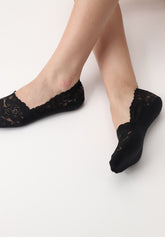 Calzino Fantasmino Pizzo Lacy - Nero - Black | Oroblù