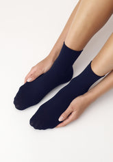 Calzino Corto in Modal e Cashmere Cheryl - Blu 11 - Blue 11 | Oroblù