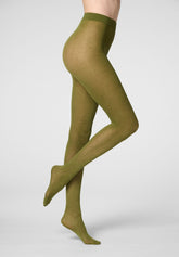 Collant Coprente in Modal e Cashmere Cheryl - Verde - Botanic | Oroblù