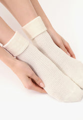 Calzino in Lana e Cashmere Hilda - Bianco Lana - Wool | Oroblù