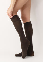 Gambaletto Coprente in Lana Superwash Nives - Marrone 4 - Brown 4 | Oroblù