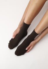 Calzino Corto in Lana superwash Nives - Marrone 4 - Brown 4 | Oroblù