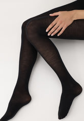 Collant Coprente in Lana superwash Nives - Nero - Black | Oroblù