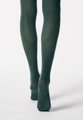 Collant Coprente in Lana superwash Nives - Verde Foresta 2 - Forest 2 | Oroblù