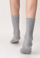 Calzino in Lana e Cotone Jasmine - Grigio Melange - Grey melange | Oroblù