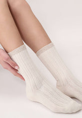 Calzino in Lana e Cotone Jasmine - Bianco Lana - Wool | Oroblù