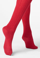 Gambaletto Coprente in Lana e Cashmere Nancy - Rosso Intenso - Deep red | Oroblù