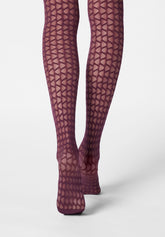 Collant Graphic Waves 40 - Prugna 3 - Plum 3 | Oroblù