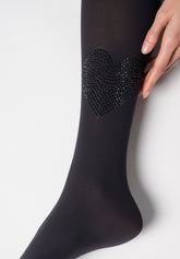 Collant Coprente con Strass Charm 50 - Nero - Black | Oroblù