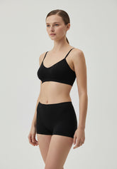 Reggiseno a Brassiere con Spallino Sottile Dolcevita - Nero - Black | Oroblù