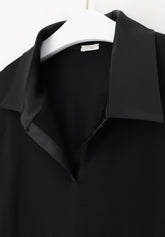 Maglia Polo Manica Lunga in Cotone e Modal Perfect Line Cotton - Nero - Black | Oroblù