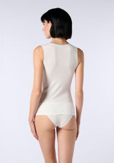 Canotta Spalla Larga in Modal Elasticizzato Perfect Line - Avorio - Ivory | Oroblù