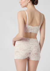 Short Panty in Pizzo Elasticizzato Lacewear - Beige Seta - Silk | Oroblù