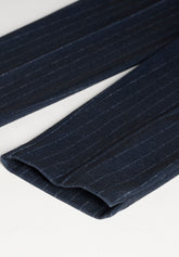 Leggings in Flanella Elasticizzata - Blu a Righe - Blue stripes | Oroblù