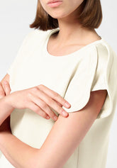 T-shirt in Tessuto Tecnico Modal Boarding Pass - Avorio - Ivory | Oroblù