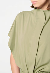 Giacca Parka Manica Corta in Tessuto Tecnico Leggero ed Elasticizzato New Travel - Militare - Military | Oroblù