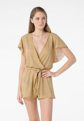 Tuta Mini Golden Stripes - Gold - Gold | Oroblù