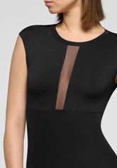 Body Smanicato in Microfibra Elasticizzata Skinwear - Nero - Black | Oroblù