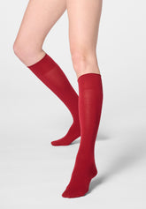 Gambaletto Coprente in Modal e Cashmere Cheryl - Rosso Intenso - Deep red | Oroblù