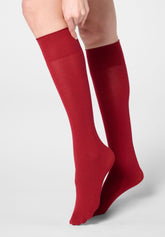 Gambaletto Coprente in Modal e Cashmere Cheryl - Rosso Intenso - Deep red | Oroblù