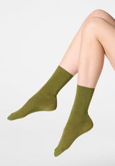 Calzino Corto in Modal e Cashmere Cheryl - Verde - Botanic | Oroblù
