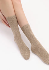 Calzino in Lana e Cashmere Gwen - Beige Melange - Beige melange | Oroblù