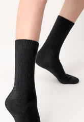 Calzino in Lana e Cashmere Gwen - Nero - Black | Oroblù