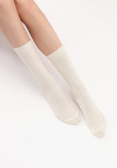 Calzino in Lana e Cashmere Gwen - Bianco Lana - Wool | Oroblù