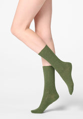Calzino in Lana e Cashmere Gwen - Verde - Botanic | Oroblù