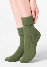 Calzino in Lana e Cashmere Hilda - Verde - Botanic | Oroblù