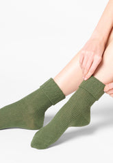 Calzino in Lana e Cashmere Hilda - Verde - Botanic | Oroblù