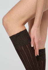 Gambaletto Coprente in Lana Alpaca e Cotone Jasmine - Marrone - Brown | Oroblù