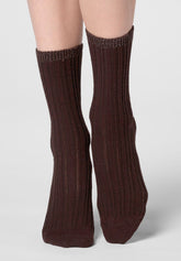 Calzino in Lana e Cotone Jasmine - Marrone - Brown | Oroblù