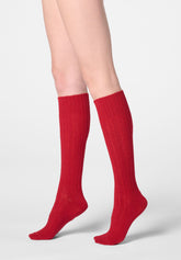 Gambaletto Coprente in Lana e Cashmere Nancy - Rosso Intenso - Deep red | Oroblù