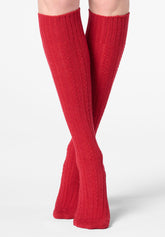 Gambaletto Coprente in Lana e Cashmere Nancy - Rosso Intenso - Deep red | Oroblù