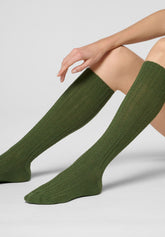 Gambaletto Coprente in Lana e Cashmere Nancy - Verde - Botanic | Oroblù