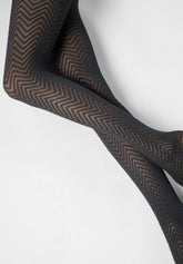 Collant Coprente Tweed 40 - Nero Delavé - Nearly black | Oroblù