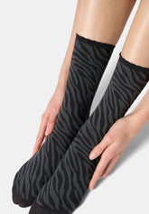 Calzino Coprente Savage - Nero e Grigio - Black/grey | Oroblù