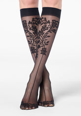 Gambaletto Velato Lace Detail 20 - Nero - Black | Oroblù