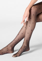 Collant Velato Micro Motivo Graceful 20 - Nero - Black | Oroblù