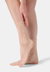 Calzino Velato effetto Pizzo Ethereal 20 - Beige Rosato 8 - Cosmetic 8 | Oroblù