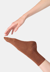 Calzino Ankle in Lyocell e Lamé Shiny - Bronzo - Bronze | Oroblù