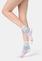 Calzino Corto in Cotone Crochet - Azzurro Cielo - Sky | Oroblù