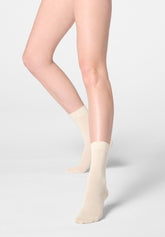 Calzino in Lyocell Soft Perfect Comfort - Bianco Lana - Wool | Oroblù