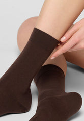 Calzino in Lyocell Soft Perfect Comfort - Cioccolato 3 - Chocolate 3 | Oroblù